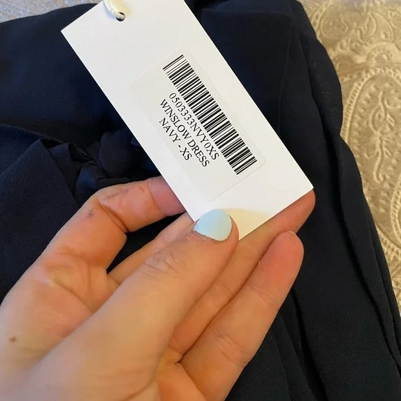 REFORMATION Navy Blue Winslow Maxi Dress New with Tags! - Picture 9 of 11